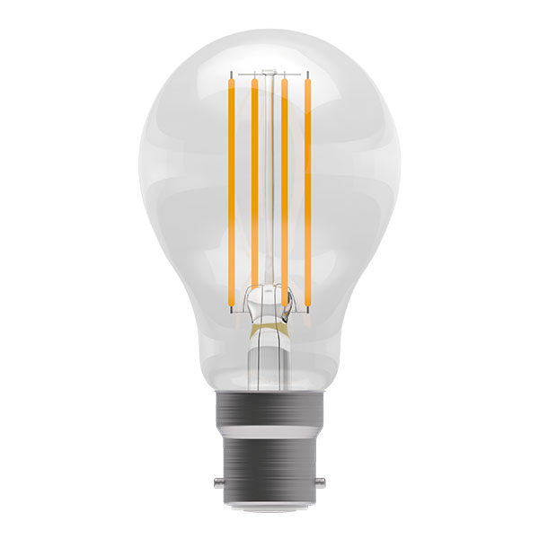60183 - LED 12W Dimmable Clear Filament GLS - BC - 2700K 